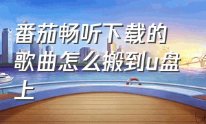 番茄畅听下载的歌曲怎么搬到u盘上