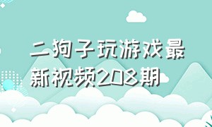 二狗子玩游戏最新视频208期