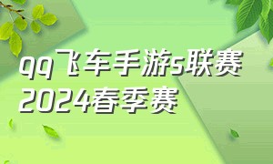 qq飞车手游s联赛2024春季赛