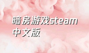 暗房游戏steam中文版