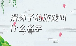 滑杯子的游戏叫什么名字（滑杯子的游戏叫什么名字来着）