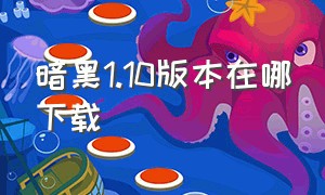 暗黑1.10版本在哪下载