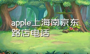 apple上海南京东路店电话
