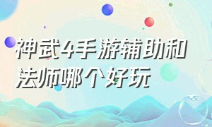 神武4手游辅助和法师哪个好玩（神武4手游输出好还是辅助好）