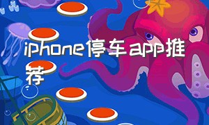 iphone停车app推荐（苹果手机上海停车app下载）