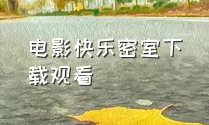 电影快乐密室下载观看