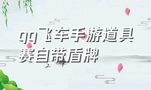 qq飞车手游道具赛自带盾牌（qq飞车手游1元刷1000钻石）