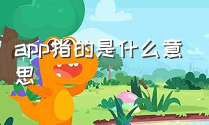 app指的是什么意思