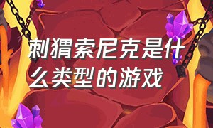 刺猬索尼克是什么类型的游戏