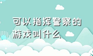 可以指挥警察的游戏叫什么（超好玩的警察游戏叫什么名字）