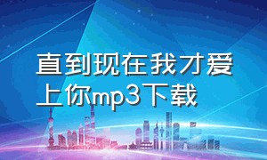 直到现在我才爱上你mp3下载