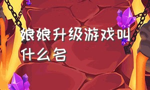 娘娘升级游戏叫什么名