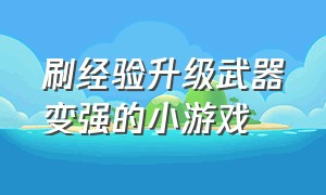 刷经验升级武器变强的小游戏