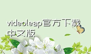 videoleap官方下载中文版