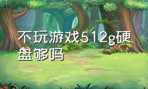 不玩游戏512g硬盘够吗