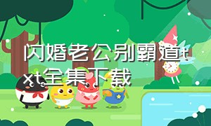 闪婚老公别霸道txt全集下载