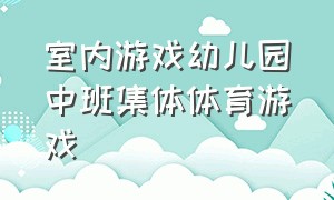 室内游戏幼儿园中班集体体育游戏