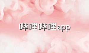 哔哩哔哩app