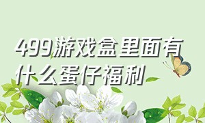 499游戏盒里面有什么蛋仔福利