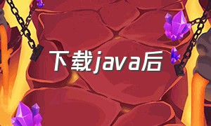 下载java后