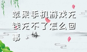 苹果手机游戏充钱充不了怎么回事