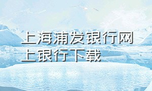 上海浦发银行网上银行下载