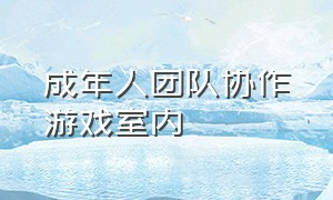 成年人团队协作游戏室内