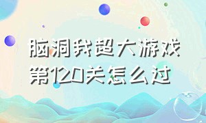 脑洞我超大游戏第120关怎么过