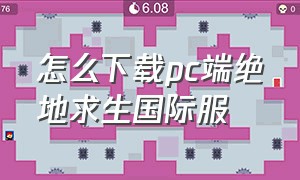 怎么下载pc端绝地求生国际服