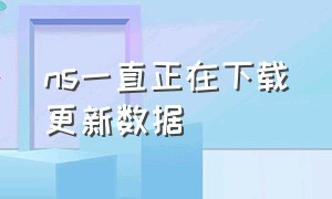 ns一直正在下载更新数据