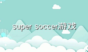 super soccer游戏