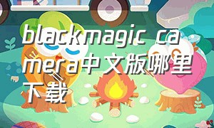 blackmagic camera中文版哪里下载