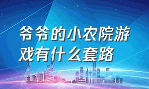 爷爷的小农院游戏有什么套路