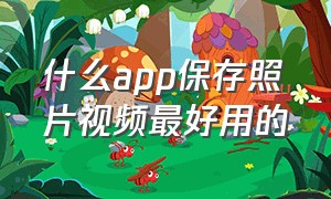 什么app保存照片视频最好用的