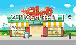 2048snh在哪下载