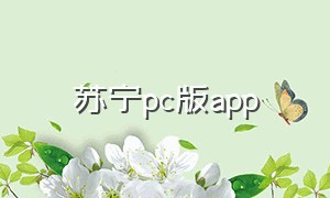 苏宁pc版app（苏宁pc端网址）