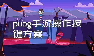 pubg手游操作按键方案