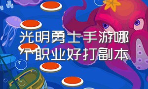 光明勇士手游哪个职业好打副本