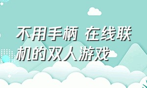 不用手柄 在线联机的双人游戏