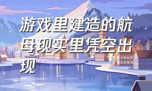 游戏里建造的航母现实里凭空出现（游戏里为国家建造一支航母舰队）