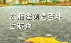 水瓶座黄金圣斗士游戏