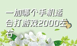 一加哪个手机适合打游戏2000左右（一加手机哪个型号适合玩游戏）