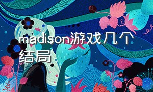 madison游戏几个结局