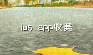 ios app收费