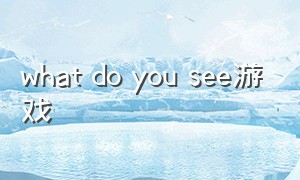 what do you see游戏