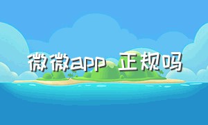 微微app 正规吗