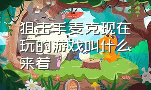 狙击手麦克现在玩的游戏叫什么来着（狙击手麦克游戏id叫什么）