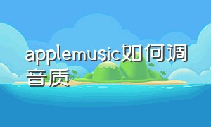 applemusic如何调音质