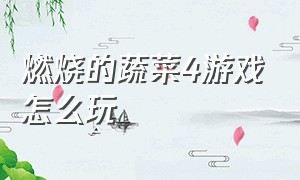 燃烧的蔬菜4游戏怎么玩（燃烧的蔬菜游戏下载官网）