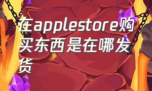 在applestore购买东西是在哪发货